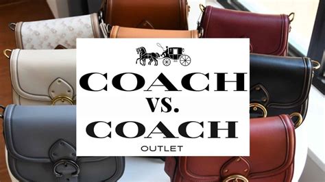 is coach outlet real or fake|difference between coach and outlet.